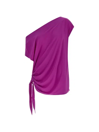 Goldbergh Draped Dress In Purple