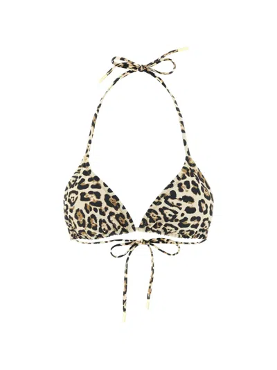 Goldbergh Elixer Leopard-print Triangle Bikini Top In Animal Print