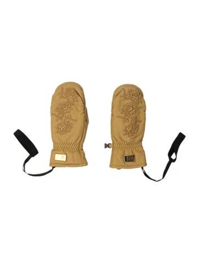 Pre-owned Goldbergh Fiorenza Mittens In Neutral