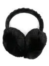 Goldbergh Lettering Faux Fur Earmuffs In Black