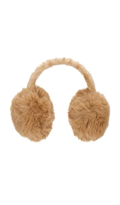 Goldbergh Fluffy Earwarmers In Brown