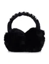 Goldbergh Lettering Faux Fur Earmuffs In Black