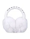 Goldbergh Fluffy Faux Fur Ear Warmers In White