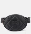 Goldbergh French Quilted Recycled Polyester Belt Bag In Black