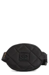 Goldbergh French Quilted Recycled Polyester Belt Bag In Black
