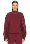 Goldbergh Organic Cotton-blend Frenzy Sweatshirt In Burgundy