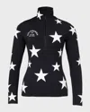 Goldbergh Galactique Quick-drying Performance Ski Pully In Blackwhite