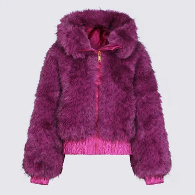 Goldbergh Coats Blue And Green In Purple