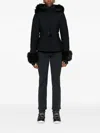 Goldbergh Womens Giselle Hooded Stretch-woven Down Ski Jacket 9000 Black In Black