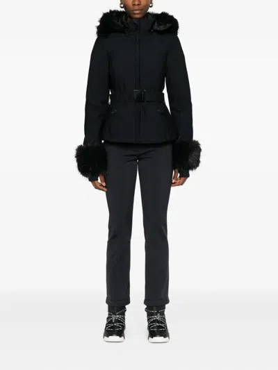 GOLDBERGH GISELLE BELTED FAUX FUR SKI JACKET