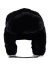 Goldbergh Goldberg Cher Fluffy Aviator Hat In Black