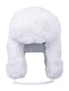 Goldbergh Goldberg Cher Fluffy Aviator Hat In White
