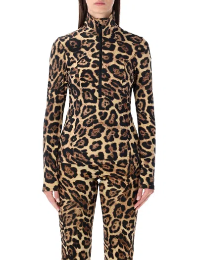GOLDBERGH GOLDBERGH GOLDBERGH LEONA JAGUAR PRINT SKI PULLY