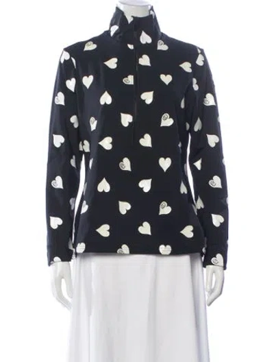Pre-owned Goldbergh Graphic Print Bomber Jacket In Blue