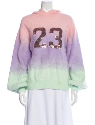 Pre-owned Goldbergh Graphic Print Crew Neck Sweater In Pink