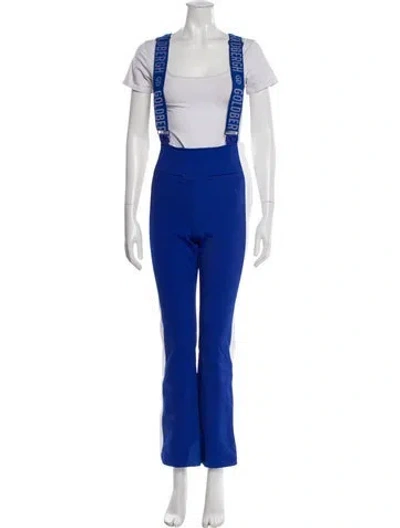 Pre-owned Goldbergh Graphic Print Flared Pants In Blue