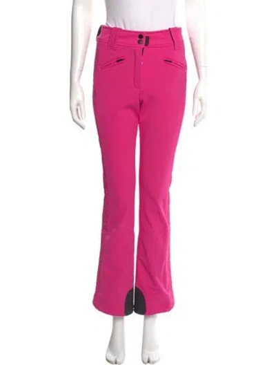Pre-owned Goldbergh Graphic Print Straight Leg Pants In Pink