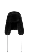 Goldbergh Cher Fluffy Aviator Hat In Black