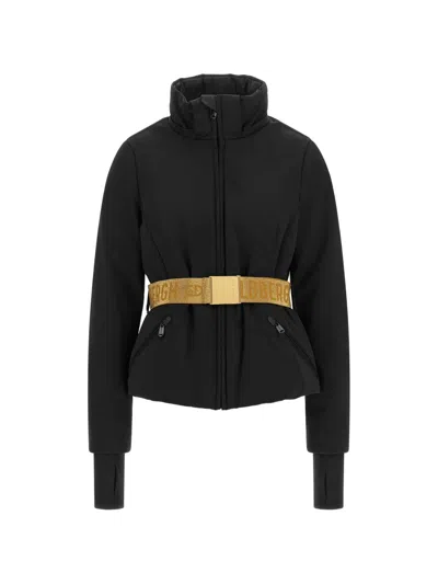Goldbergh Hida Belted Ski Jacket In Black
