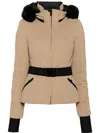 Goldbergh Hida Faux Shearling-trimmed Ski Jacket In Neutrals