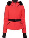 Goldbergh Hida Belted Ski Jacket In Red