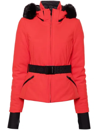 Goldbergh Hida Belted Ski Jacket In Red