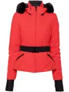 Goldbergh Hida Belted Ski Jacket In Red