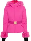 Goldbergh Womens Giselle Hooded Regular-fit Stretch-woven Down Jacket 4715 Passion Pink In Rosa