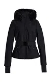Goldbergh Giselle Plush-trimmed Stretch-shell Down Ski Jacket In Black