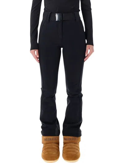 Goldbergh High-waisted Flared Ski Pants With Belt In Black