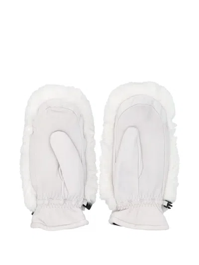 Goldbergh Hill Faux-fur Quilted Mittens In White
