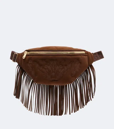 Goldbergh Hina Fringed Belt Bag In Brown