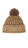 Goldbergh Hodd Faux Fur Beanie In Brown