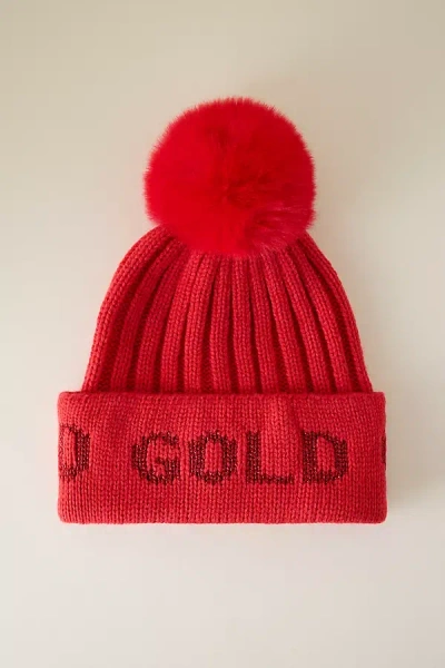 Goldbergh Hodd Wool-blend Beanie In Red