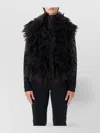 Goldbergh Hooded Sleeveless Faux Fur Vest With Pocket In Black