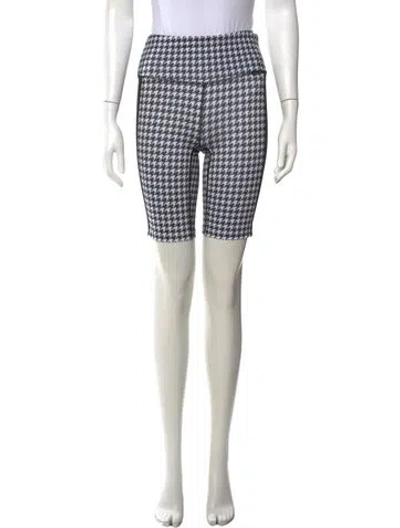 Pre-owned Goldbergh Houndstooth Print Mini Shorts In Multicolor