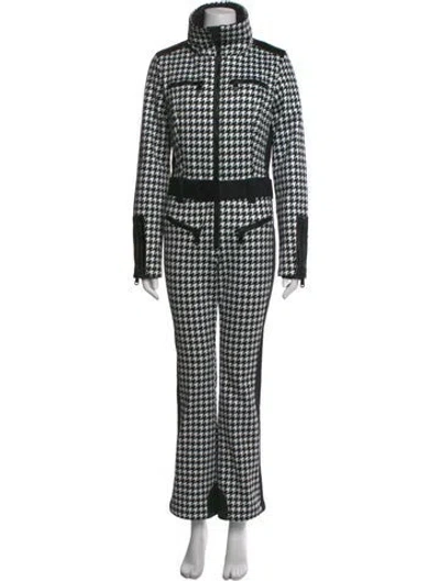 Pre-owned Goldbergh Houndstooth Print Ski Suit In Black