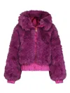 Goldbergh Indira Faux Fur Jacket In Purple