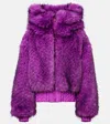 Goldbergh Indira Reversible Faux-fur Ski Jacket In Purple