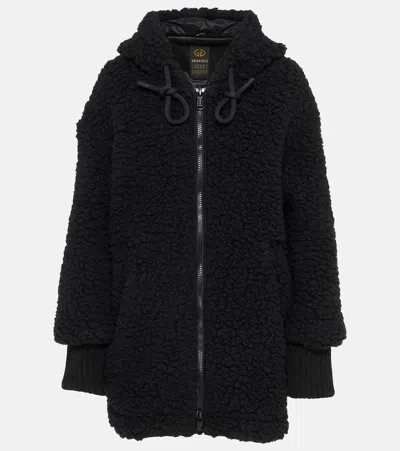 Goldbergh Isabel Virgin Wool Fleece Jacket In Black