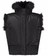 Goldbergh Dahlia Reversible Faux Fur Bodywarmer In Black