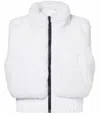 Goldbergh Lina Faux-fur Zip Ski Gilet In White