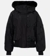Goldbergh Jeanne Bomber Jacket With Faux Fur In Black