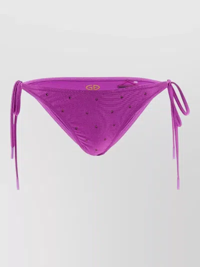 Goldbergh Kaia Bikini Briefs Active Line Embellished In Purple