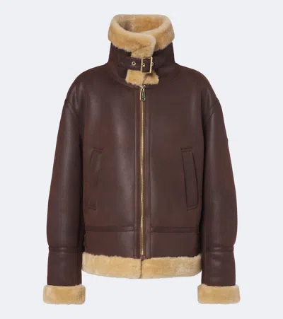 Goldbergh Keisa Teddy-trimmed Jacket In Brown