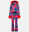 GOLDBERGH LA FÊTE FAUX FUR-TRIMMED SKI SUIT