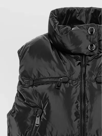 Goldbergh Lacquered Padded Vest In Black