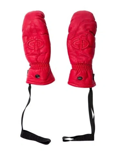Pre-owned Goldbergh Leather Gloves In Red