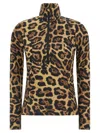 Goldbergh Womens Leona Jaguar-print Stretch-jersey Ski Top 7250 Jaguar Xl In Multi