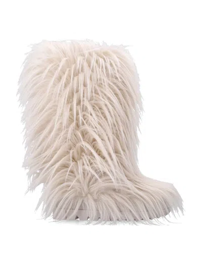 Goldbergh Leonora Faux Fur Boot In White